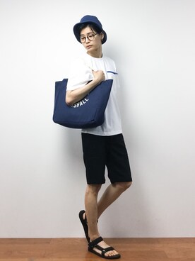 「Burner（バーナー）のアイテム（パンツ）」を使った、Yさん（メンズ・184cm）の夏コーディネート