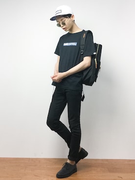 「Herschel Supply（ハーシェルサプライ）のアイテム」を使った、Yさん（メンズ・184cm）の夏コーディネート