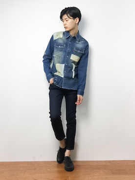 「Burner（バーナー）のアイテム（パンツ）」を使った、Yさん（メンズ・184cm）の夏コーディネート