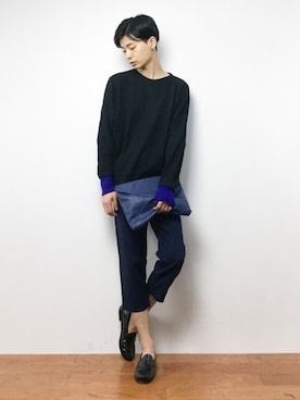 「SHAREEF（シャリーフ）のアイテム（トップス）」を使った、Yさん（メンズ・184cm）の夏コーディネート