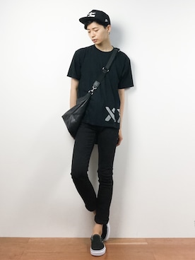 「STUDIOUS（ステュディオス）のアイテム（バッグ）」を使った、Yさん（メンズ・184cm）の夏コーディネート