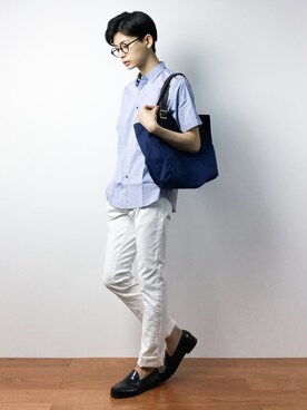 「PRINGLE 1815(プリングル1815)のアイテム」を使った、Yさん(メンズ・184cm)の夏コーディネート