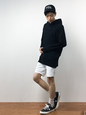 「CABANE de ZUCCa（カバンドズッカ）のアイテム」を使った、Yさん（メンズ・184cm）の夏コーディネート