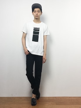 「Burner（バーナー）のアイテム（帽子）」を使った、Yさん（メンズ・184cm）の夏コーディネート