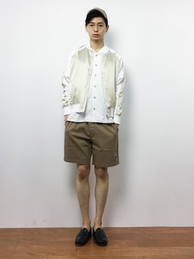 「NATAL DESIGN（ネイタルデザイン）のアイテム（シャツ/ブラウス）」を使った、Yさん（メンズ・184cm）の夏コーディネート