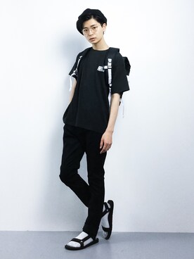「DC SHOES（ディーシーシューズ）のアイテム」を使った、Yさん（メンズ・184cm）の夏コーディネート
