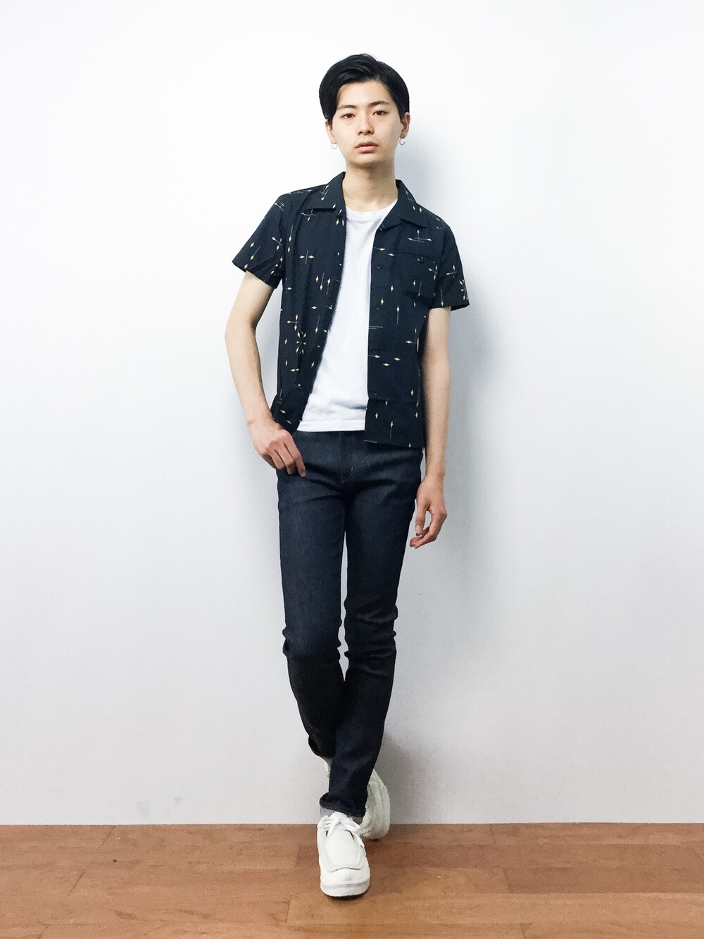 Yさんの「鈴木恵三着用モデル CLカスレ オープンカラーシャツ（COLLARS）」を使ったコーディネート