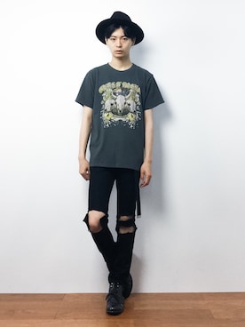 「LAST LIBERTY（ラストリバティ）のアイテム」を使った、Yさん（メンズ・184cm）の夏コーディネート