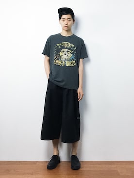「WISM（ウィズム）のアイテム（帽子）」を使った、Yさん（メンズ・184cm）の夏コーディネート
