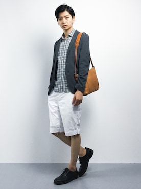 「TIDEWAY（タイドウェイ）のアイテム」を使った、Yさん（メンズ・184cm）の夏コーディネート