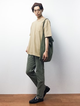 「wonderland（ワンダーランド）のアイテム（帽子）」を使った、Yさん（メンズ・184cm）の夏コーディネート