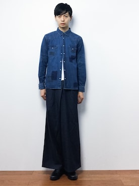「603（ロクマルサン）のアイテム（デニムパンツ）」を使った、Yさん（メンズ・184cm）の夏コーディネート