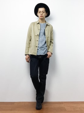 「koe（コエ）のアイテム（帽子）」を使った、Yさん（メンズ・184cm）の夏コーディネート