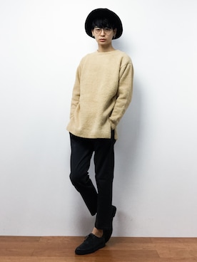 「koe（コエ）のアイテム（帽子）」を使った、Yさん（メンズ・184cm）の秋コーディネート