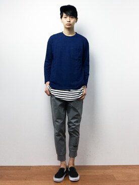 「LB/S （エルビーエス）のアイテム」を使った、Yさん（メンズ・184cm）の秋コーディネート