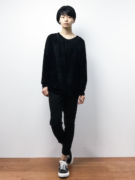「SHAREEF（シャリーフ）のアイテム（トップス）」を使った、Yさん（メンズ・184cm）の秋コーディネート