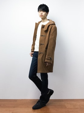 「JOURNAL STANDARD（ジャーナルスタンダード）のアイテム（ダッフルコート）」を使った、Yさん（メンズ・184cm）の秋コーディネート