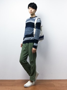 「Blue Standard （ブルースタンダード）のアイテム」を使った、Yさん（メンズ・184cm）の秋コーディネート