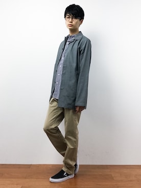 「SHIPS GENERAL SUPPLY（シップスジェネラルサプライ）のアイテム（ジャケット/アウター）」を使った、Yさん（メンズ・184cm）の秋コーディネート