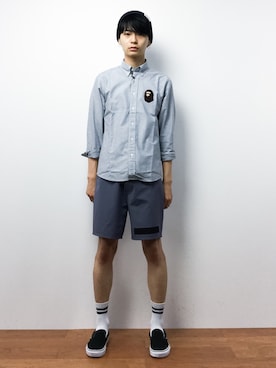 「24SURF_（トゥーフォーサーフ）のアイテム」を使った、Yさん（メンズ・184cm）の秋コーディネート