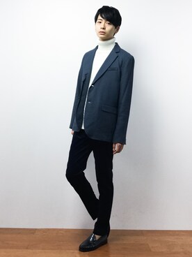「L.H.P（エルエイチピー）のアイテム（ニット/セーター）」を使った、Yさん（メンズ・184cm）の秋コーディネート