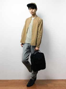 「SCOTCH & SODA（スコッチ アンド ソーダ）のアイテム（パンツ）」を使った、Yさん（メンズ・184cm）の秋コーディネート