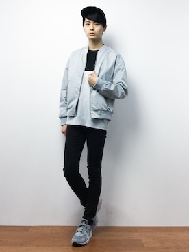 「CASPER JOHN（キャスパージョン）のアイテム（帽子）」を使った、Yさん（メンズ・184cm）の秋コーディネート