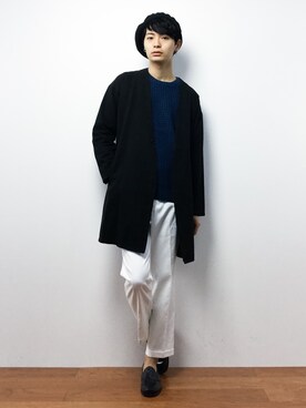 「CABANE de ZUCCa（カバンドズッカ）のアイテム（その他アウター）」を使った、Yさん（メンズ・184cm）の秋コーディネート