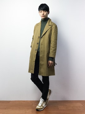 「n(n) BY NUMBER (N)INE（エヌエヌバイナンバーナイン）のアイテム（パンツ）」を使った、Yさん（メンズ・184cm）の秋コーディネート