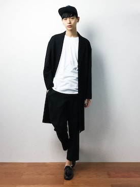 「PHINGERIN（フィンガリン）のアイテム（帽子）」を使った、Yさん（メンズ・184cm）の秋コーディネート