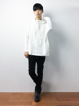 「DETAILS（ディテールズ）のアイテム」を使った、Yさん（メンズ・184cm）の秋コーディネート