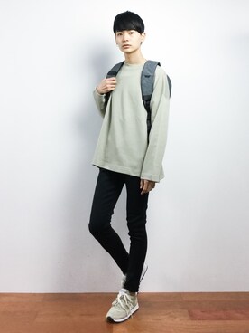 「incase（インケース）のアイテム」を使った、Yさん（メンズ・184cm）の秋コーディネート