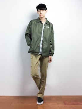 「Steven Alan（スティーブンアラン）のアイテム（キャップ）」を使った、Yさん（メンズ・184cm）の秋コーディネート