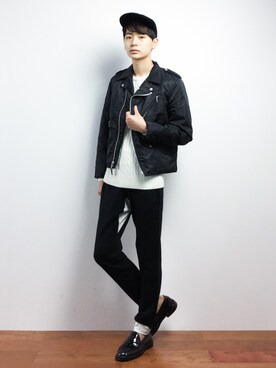 「Steven Alan（スティーブンアラン）のアイテム（キャップ）」を使った、Yさん（メンズ・184cm）の秋コーディネート