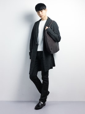 「ZIP FIVE（ジップファイブ）のアイテム（カーゴパンツ）」を使った、Yさん（メンズ・184cm）の秋コーディネート
