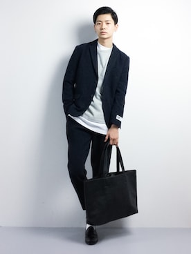 「L.H.P（エルエイチピー）のアイテム（バッグ）」を使った、Yさん（メンズ・184cm）の秋コーディネート