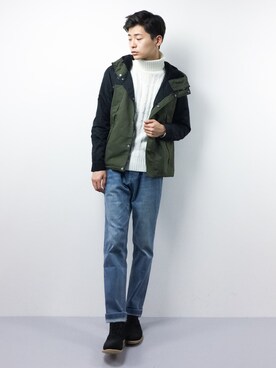 「SHIPS JET BLUE（シップスジェットブルー）のアイテム（ブーツ）」を使った、Yさん（メンズ・184cm）の秋コーディネート