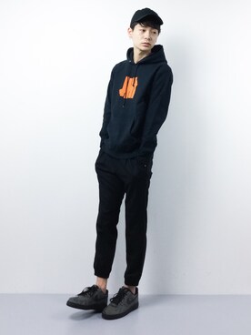 「UNDEFEATED (アンディフィーテッド)のアイテム」を使った、Yさん(メンズ・184cm)の秋コーディネート