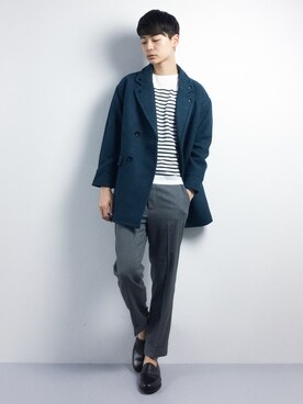 「rehacer（レアセル）のアイテム（ジャケット/アウター）」を使った、Yさん（メンズ・184cm）の冬コーディネート