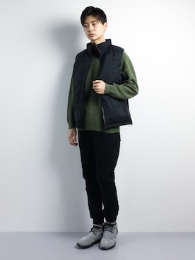 「Blue Standard （ブルースタンダード）のアイテム」を使った、Yさん（メンズ・184cm）の秋コーディネート