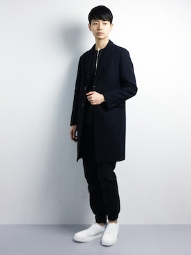 「Blue Standard （ブルースタンダード）のアイテム」を使った、Yさん（メンズ・184cm）の冬コーディネート