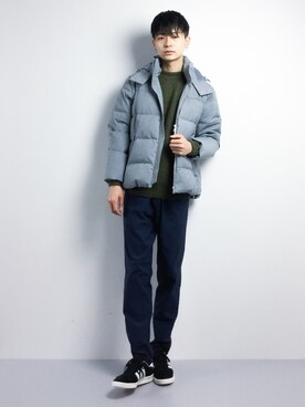 「BODY WILD（ボディーワイルド）のアイテム（パンツ）」を使った、Yさん（メンズ・184cm）の冬コーディネート