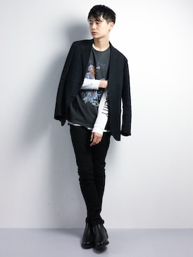 「LAST LIBERTY（ラストリバティ）のアイテム」を使った、Yさん（メンズ・184cm）の冬コーディネート