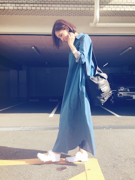 「nonnative（ノンネイティブ）のアイテム」を使った、安田美沙子さん（レディース・162cm）の夏コーディネート