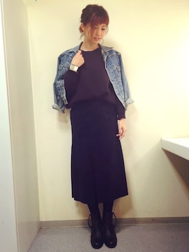 「nonnative（ノンネイティブ）のアイテム」を使った、安田美沙子さん（レディース・162cm）の春コーディネート