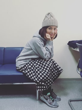 「WRIGHT（ライト）のアイテム」を使った、安田美沙子さん（レディース・162cm）の秋コーディネート