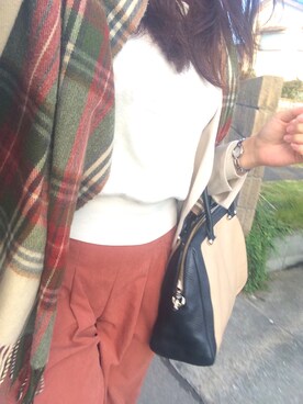 「L'EST ROSE（レストローズ）のアイテム（パンツ）」を使った、y321さん（レディース・164cm）の秋コーディネート