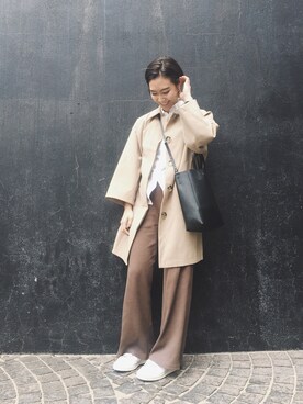 「BLACK BY MOUSSY（ブラックバイマウジー）のアイテム（その他アウター）」を使った、MARI KOTAKEさん（レディース・163cm）の春コーディネート