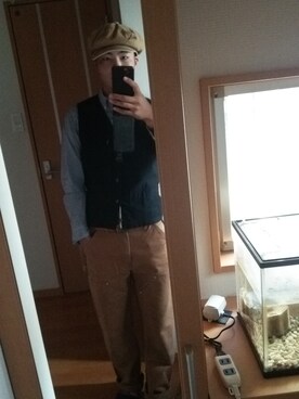 「アイテム（キャスケット）」を使った、ダイチさん（メンズ・174cm・10代）の秋コーディネート