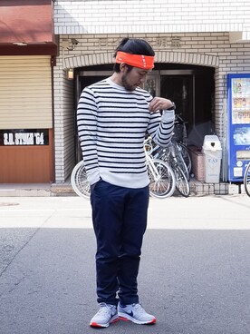 Nike エアマックスモーションを使ったメンズ人気ファッションコーディネート Wear